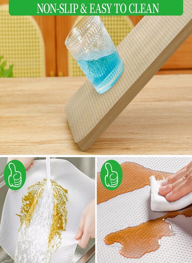 Zindoo Non-Slip Transparent Kitchen Drawer Liner Protection EVA Non-Adhesive Customisable Anti-Bacterial Waterproof for Drawer Fridge Cupboard Shelf Sink 30 x 150 cm - Image 3